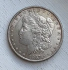 1887 P      MORGAN SILVER DOLLAR  EX F -  AU