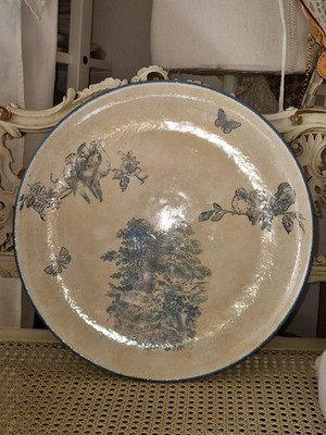 Dekoteller,French Country Kitchen Inspiration, Resin Beschichtung, IOD Stempeln
