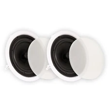 Theater Solutions TS80C Flush Mount Speakers with 8" Woofers In Ceiling Pair