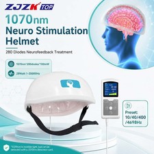 1070nm Photobiomodulation Helmet 280 LED NIR Brain Therapy for Anxiety Insomnia