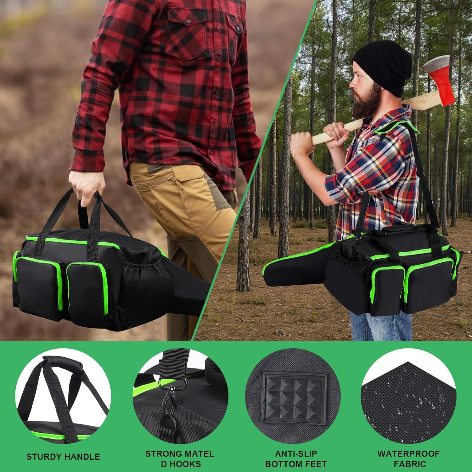 Chainsaw Case Chainsaw Storage Bag for DEWALT EGO Greenworks 10 & 12 Inch Co