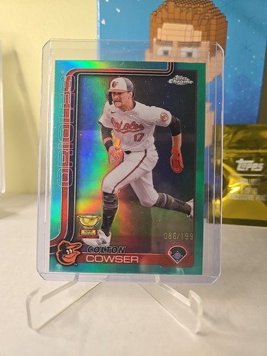 2025 Topps Chrome - Colton Cowser #44 Aqua Refractor /199 - Afbeelding 1 van 4
