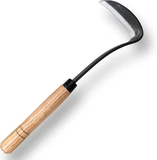 SHANFEEK Grass Sickle Japanese Weeding Hoe Garden Hand Tool Weeding Tools for Ga