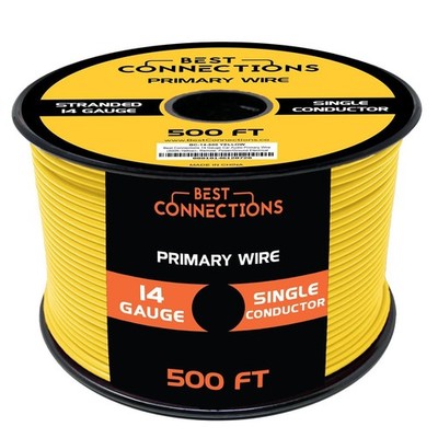14 Gauge Car Audio Primary Wire (500ft)   Remote, Power/Ground Electrical