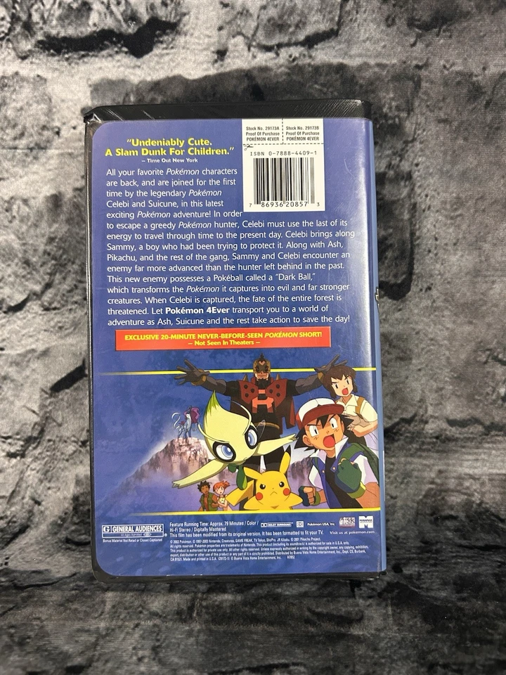 Pokemon 4 EVER VHS 2003 Full Length Movie Tape - Clamshell - Miramax - Image 3 of 4