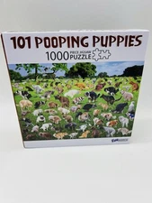 101 POOPING PUPPIES PUZZLE by FunWares 1000 Pieces