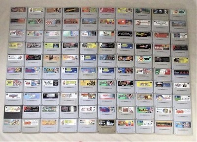   100x Super Famicom Spiele Konvolut / Sammlung (Gebraucht, Japan-Import)