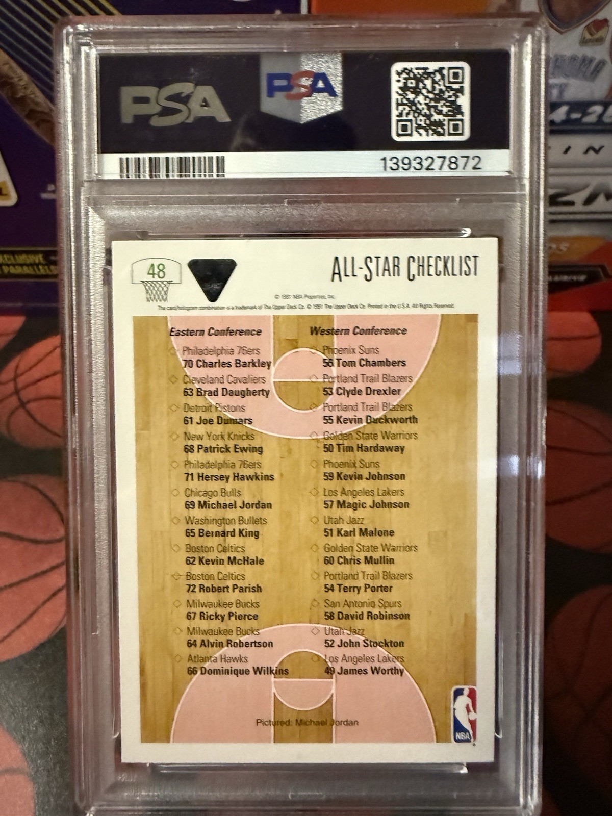 🏀🔥 Michael Jordan • Chicago Bulls • PSA 8 • Vintage Upper Deck Classic 🔥🏀 view 4