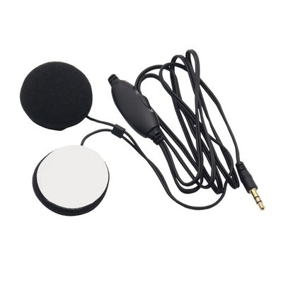 Functional Headset In-Helmet Earphones with Microphone Plastic for Couriers