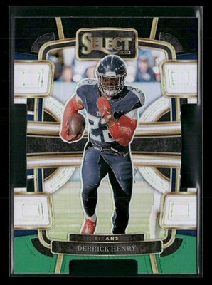 Derrick Henry 2023 Panini Select Black and Green Prizms Die Cuts #95