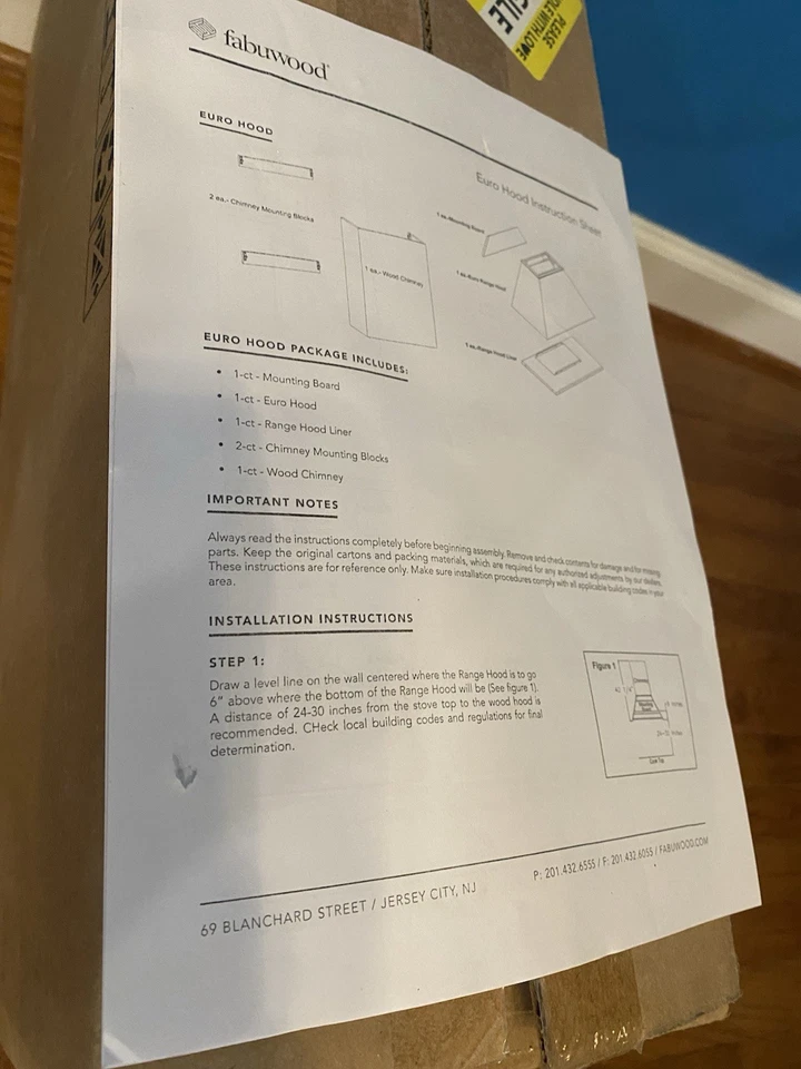 "Campana extractora Indigo Fabuwood estilo euro con ventilador de chimenea broan 30"" remodelación de cocina" Foto 3 de 4