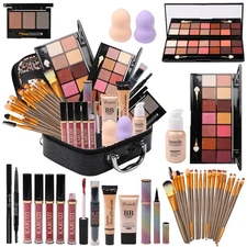 All in One Makeup Kit Full Kit Multipurpose Essential with Eyeshadow Palette,Lip
