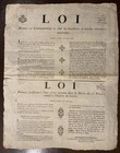 1792 French Revolution broadside LOI No.173 & 174 King Louis XVI National Guard — photo 1