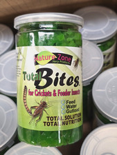 Case of 12 - 9 oz. Nature Zone Total Bites for Crickets  Feeder Insects NIB