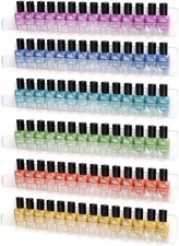 15" Acrylic 6 Shelf Nail Polish Wall Rack - Clear Hanging Organizer Display