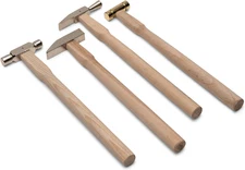Kings County Tools Set of Four Long-Handle Small Hammers | Ideal for Craft and H