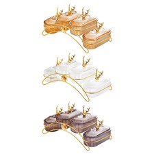 Vassoio per frutta secca con coperchio, antipasto, per biscotti, snack e