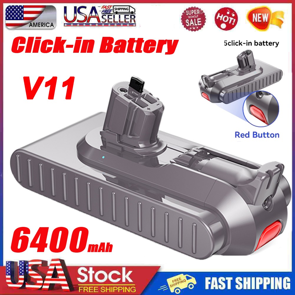 6400mAh For Dyson V11 Handheld Vacuum Cleaner V11 SV15 Detect Battery