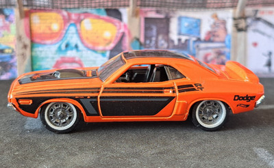 1/64 Hot Wheels 1971 Dodge Challenger R/T Real Riders Custom Tuning Retro-Felgen
