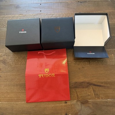 Tudor Black Watch Box Set: Red Bag (No Manuals) | eBay
