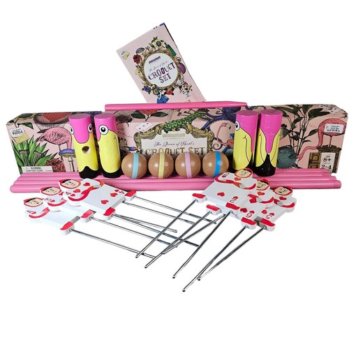 Alice in Wonderland Queen of Hearts Backyard Croquet Game