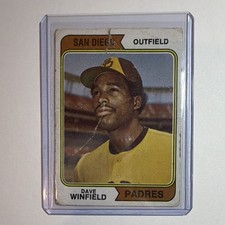 1974 Topps Dave Winfield Rookie #456 San Diego Padres Base Set