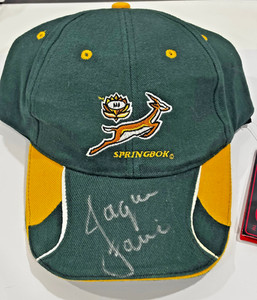 Casquette Rugby Vintage Springboks Afrique Du Sud - Vert Or Brodé Réglable