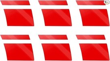 6PCS Wheel Rims Decal Stripes, Reflective Tire Stickers, Waterproof Color: red