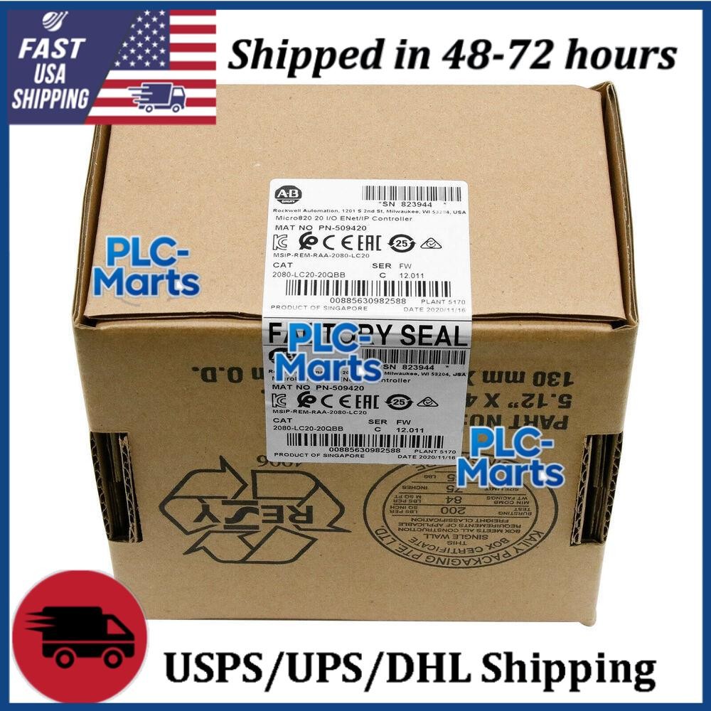 New Original AB 2080-LC20-20QBB Micro820 20 I/O ENet/IP Controller