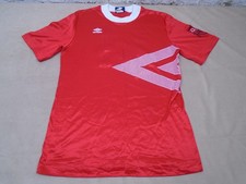 Vintage 90s Umbro Futbol Jersey Red Number 14 Size Small Soccer Club