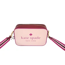 Kate Spade KH756 Oh Snap Colorblock Saffiano Mini Camera Crossbody Lilac Moon