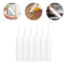 6 Pcs Sealant Dispenser Caulking Tubes Refillable Reusable Empty