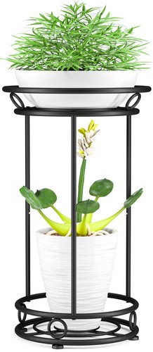 Plant Stand Indoor Outdoor - Metal Planter Holder Shelf Tall Tiered Flower Po...