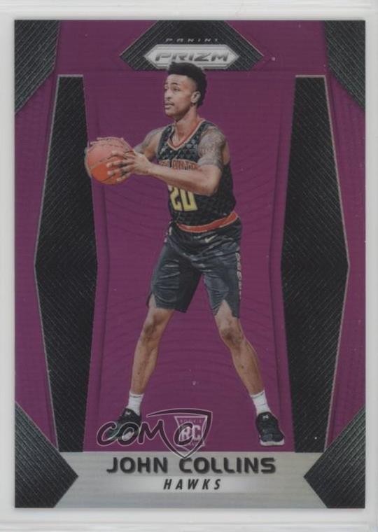 2017-18 Panini Prizm Purple Prizm 67/75 John Collins #109 Rookie RC 1k4m