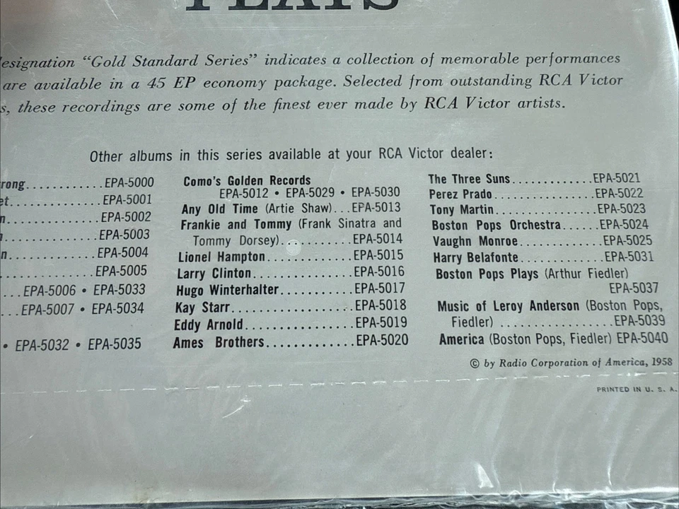 Jose Iturbi Sealed 45 Record Clair De Lune RCA  EPA5041 Chopin Debussy Classical - Image 4 of 4