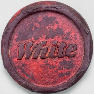 Vintage Antique Auto White Motor Trucking Grease Cap Hub Dust Cover Car Truck