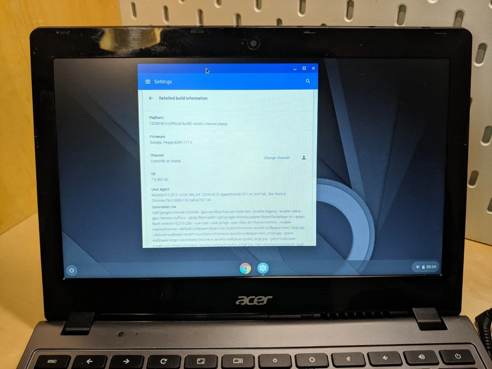 Acer Chromebook C720-29552G01aii Celeron 2955U 11.6" 2 GB RAM 16gb SSD - Image 3 of 4