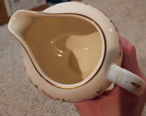 Salem 23 K Gold Gilded Porcelain Floral Creamer Cup - Picture 5 of 11