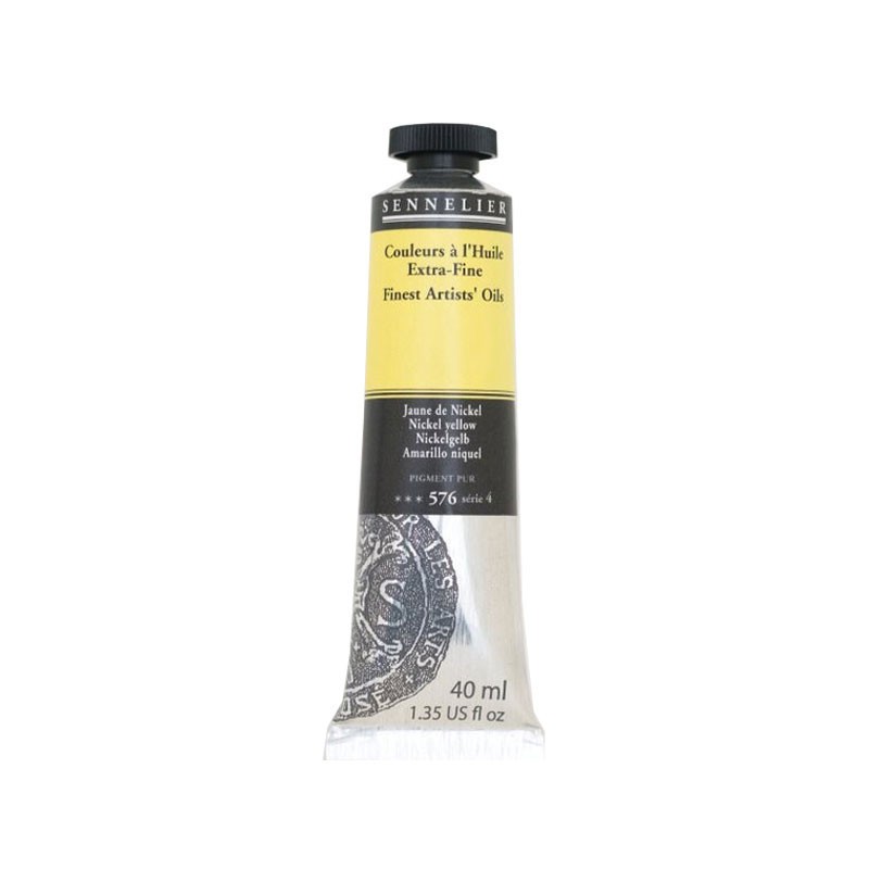 Peinture à l'huile jaune de nickel n°576 extra-fine Sennelier haute résistance