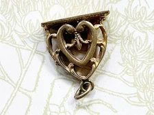 Antique Gold Filled Watch Fob Charm Pendant Fancy Openwork Design
