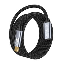 10FT USB C Extension Cable 20Gbps/240W USB3.2 Extender For Thunderbolt 4/3