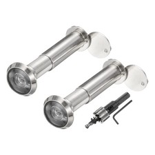 For doors, nickel plated pebble 2 pieces suitable doors from 2.6'' to 4.1''