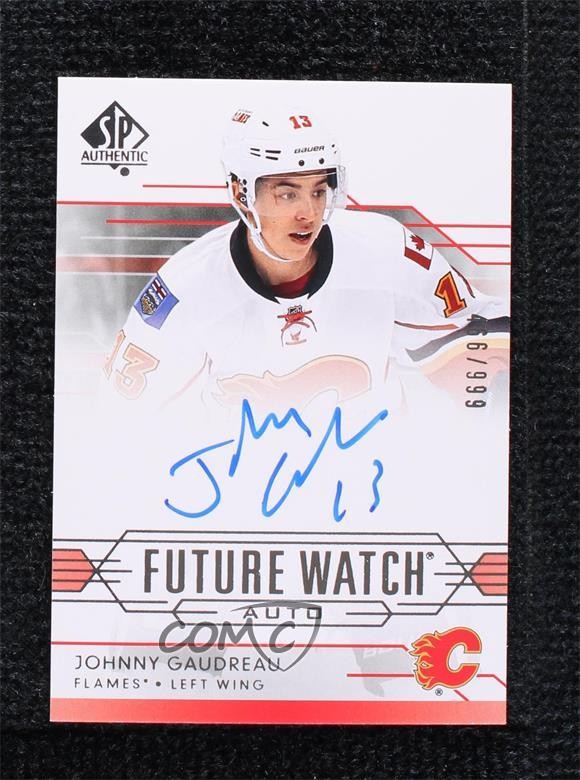 2014-15 SP Authentic Future Watch 466/999 Johnny Gaudreau #306 Rookie Auto RC