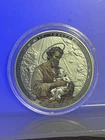 2025 1 oz Silver St Joseph - Black Proof - Colored - COA