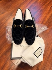 Gucci Velvet Loafers Size 9 with Box and Dust Bag