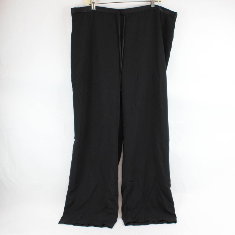 Lane Bryant Black Drawstring Stretch Pants Women's 22/24