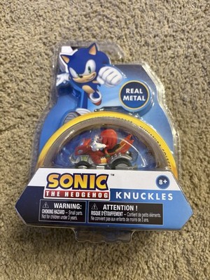 Sonic The Hedgehog Knuckles Red Real Metal Race Car Die Cast Racer Racing Sega