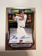 2026 Bowman Chrome Riley Nelson 1st Auto #CPA-RN Cleveland Guardians