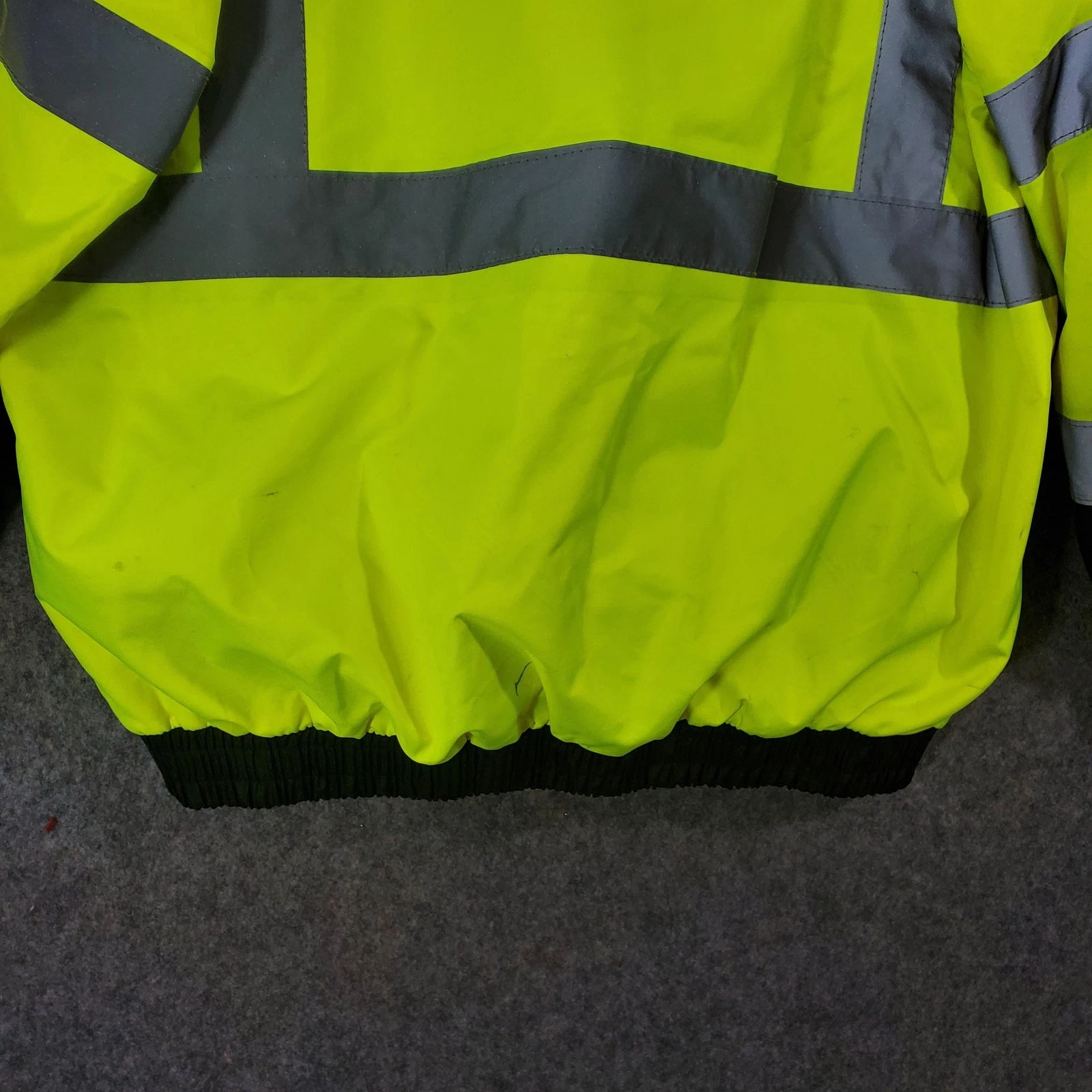 Radians Jacket Mens Large Yellow Black Hi Vis Reflective 3 In 1 Hooded Workwear image 11