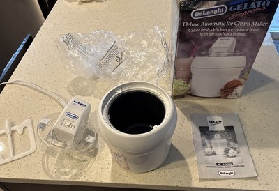 Delonghi Gelato Supremo IC 500 Complete In Box Working Double Walled Base